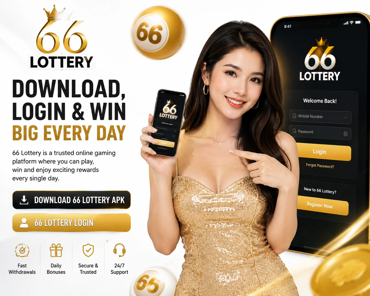 66 Lottery APK Download Login Register App